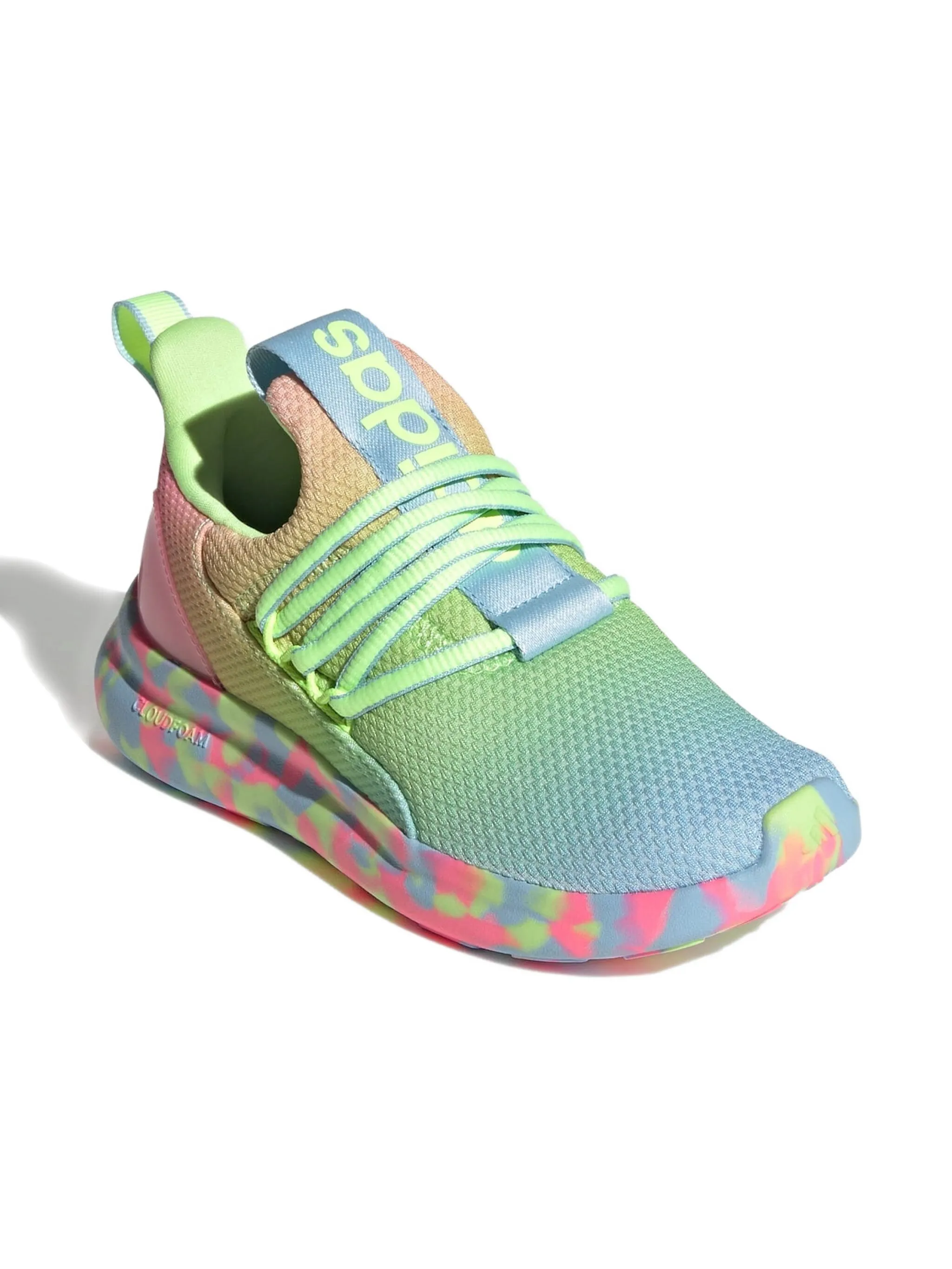 

Кроссовки Lite Racer Adapt 7.0 Clear Sky/Hi Res Adidas Kids, зеленый