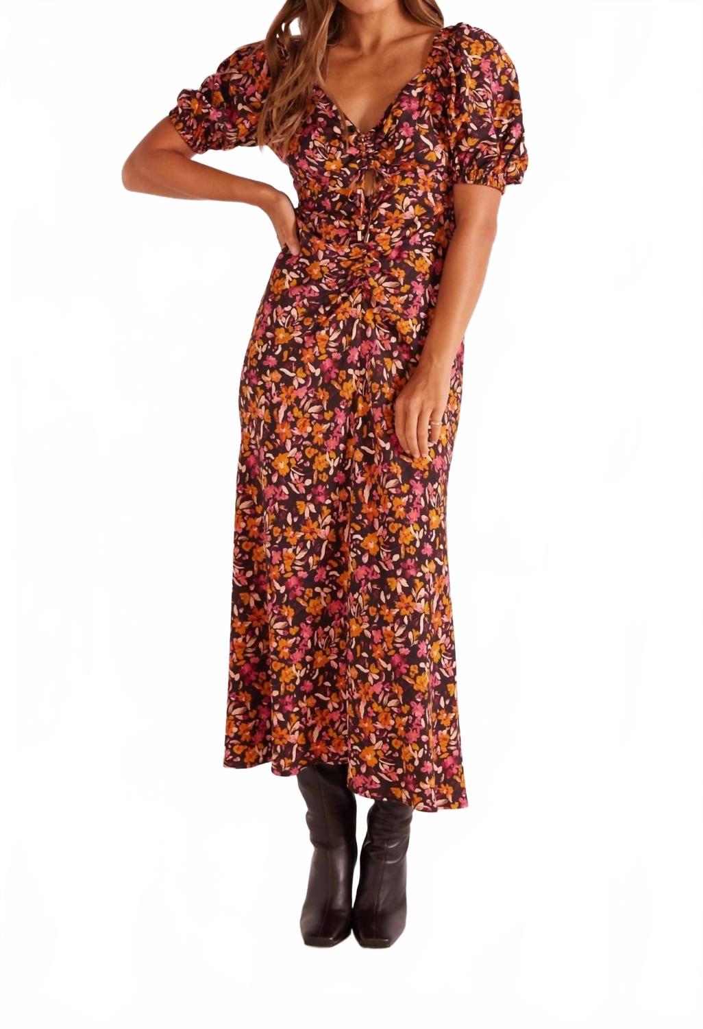 

Среднее платье Sorrento с цветочным принтом MINKPINK, Floral