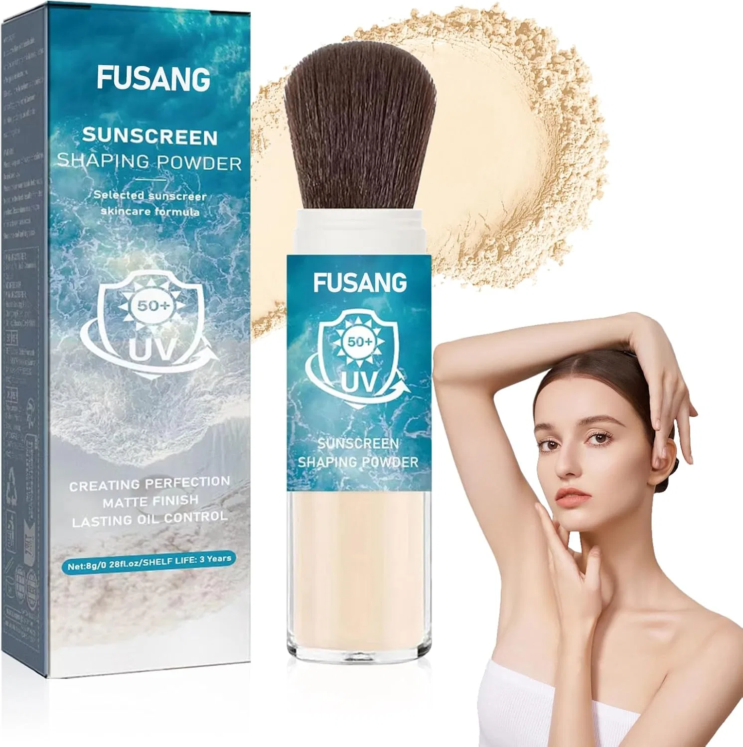 Минеральная пудра для лица SPF 50 PA++++, Fusang, 4.8 г