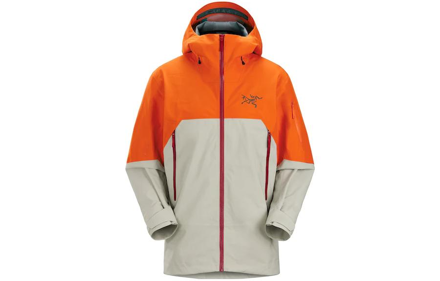 

Arcteryx Мужская ветровка RUSH Outdoor для походов водонепроницаемая ветрозащитная и дышащая, Phenom Orange/Stone Gray Green/Phenom/Habitat