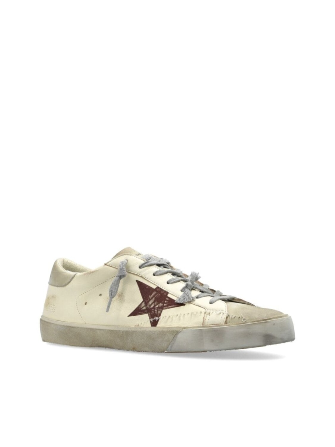 Кроссовки Super-Star с принтом Star Embroi Golden Goose, белый — фото 4