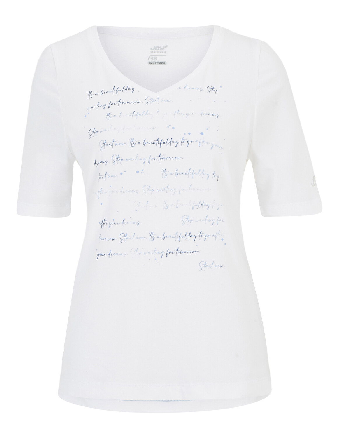 

Спортивная футболка Joy Sportswear V Neck Shirt ARIA, цвет white print