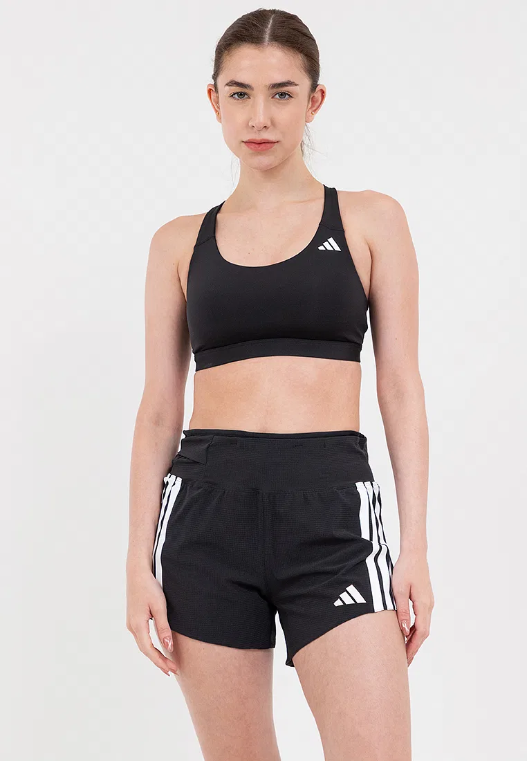 Бюстгальтер для фитнеса, средняя поддержка, Optime Essentials Adidas, черный