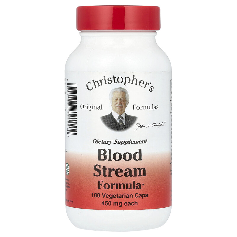 

Christopher's Original Formulas, Состав для кровотока, 450 мг, 100 вегетарианских капсул (225 мг в 1 капсуле)