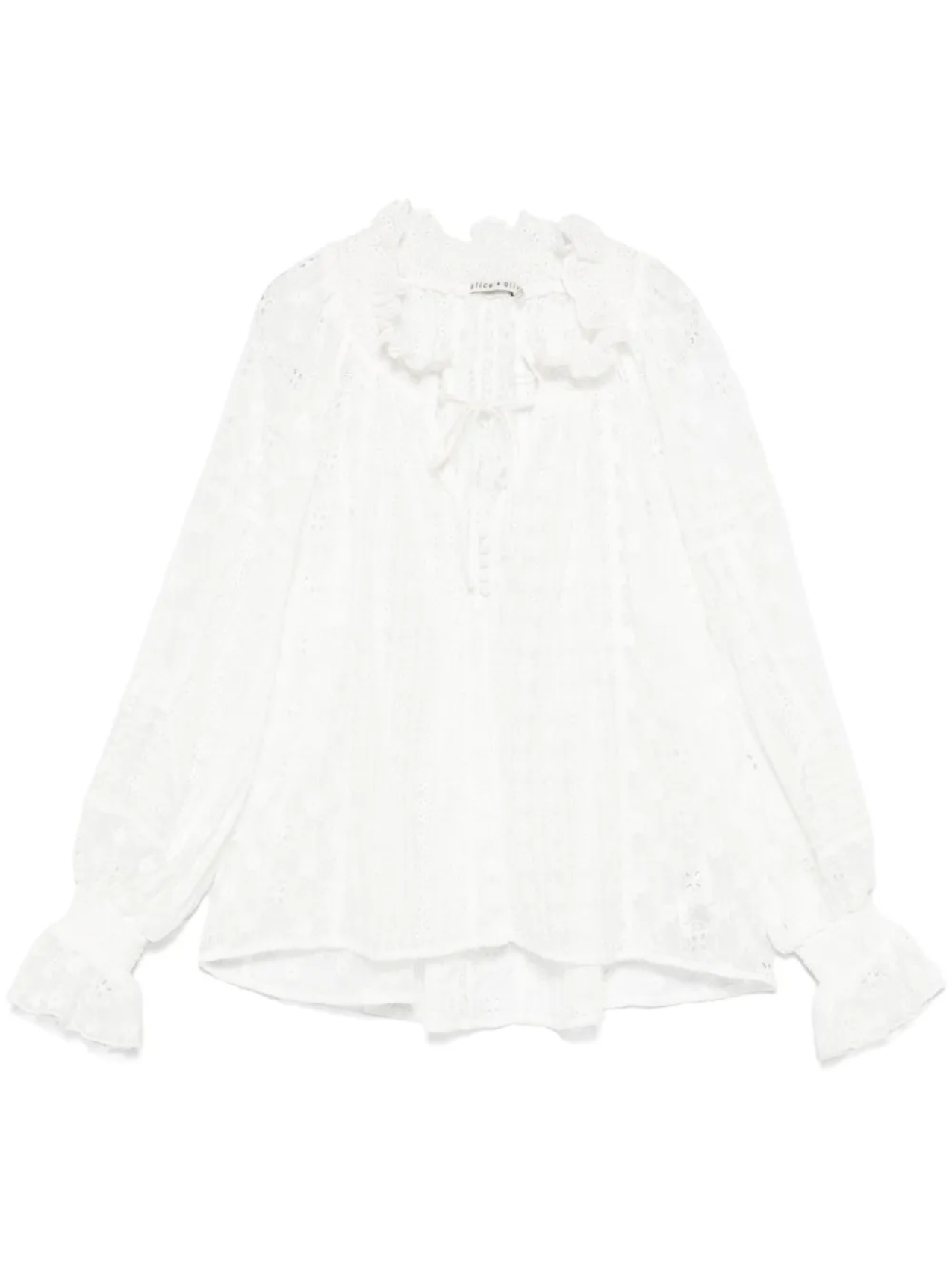 

Блузка alice + olivia norah, белый