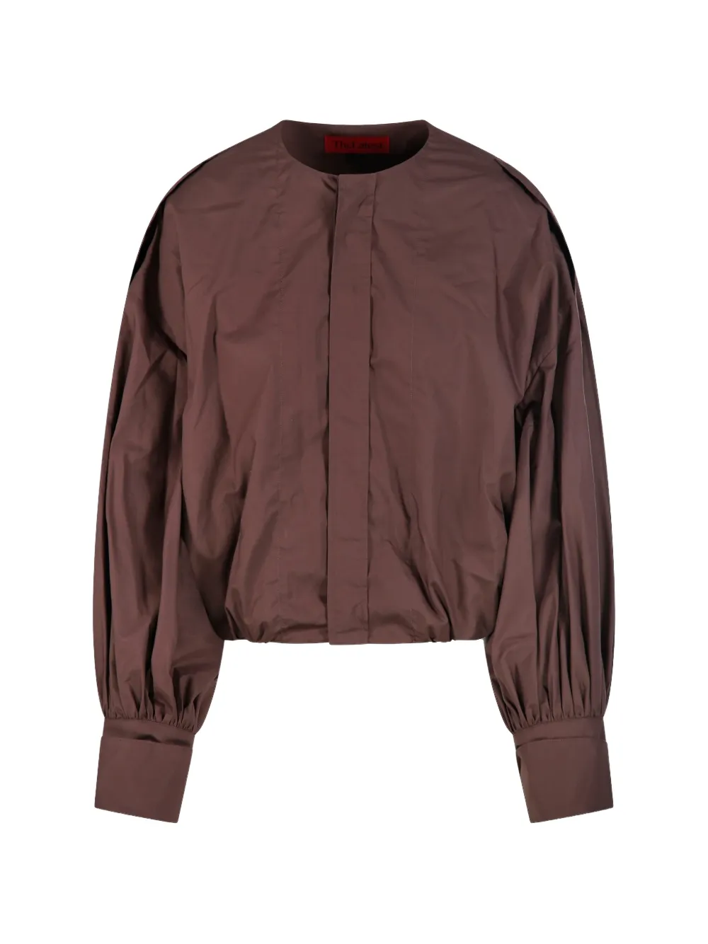 

Рубашка с рукавами «баллон» Thelatest, коричневый