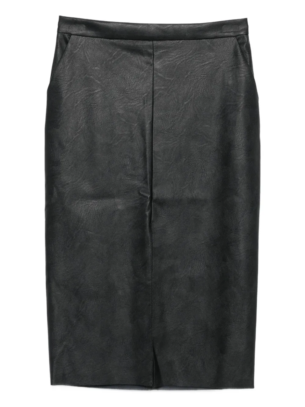 

Кожаная юбка-карандаш The M, черный