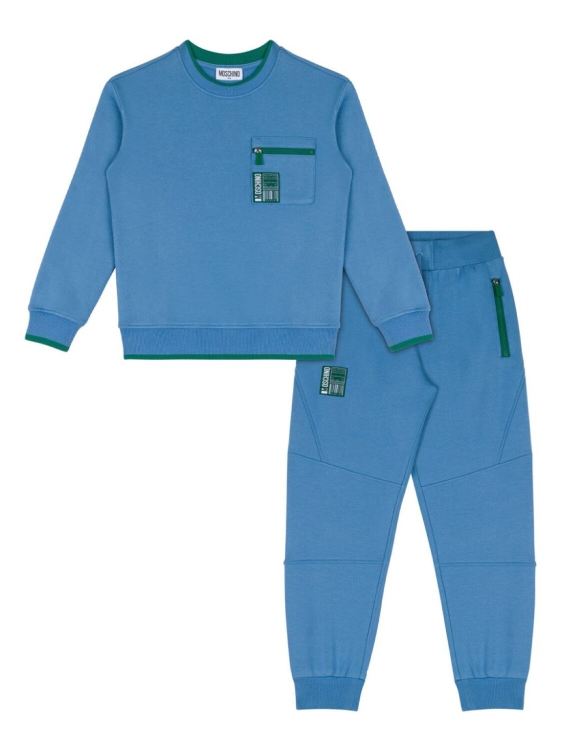 

Moschino Kids спортивный костюм с логотипом, синий