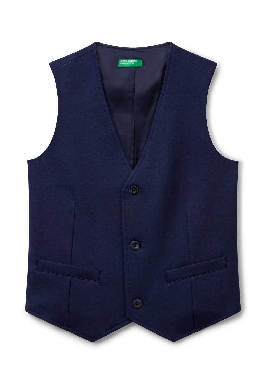 

Жилет WITH BUTTONS United Colors of Benetton, синий
