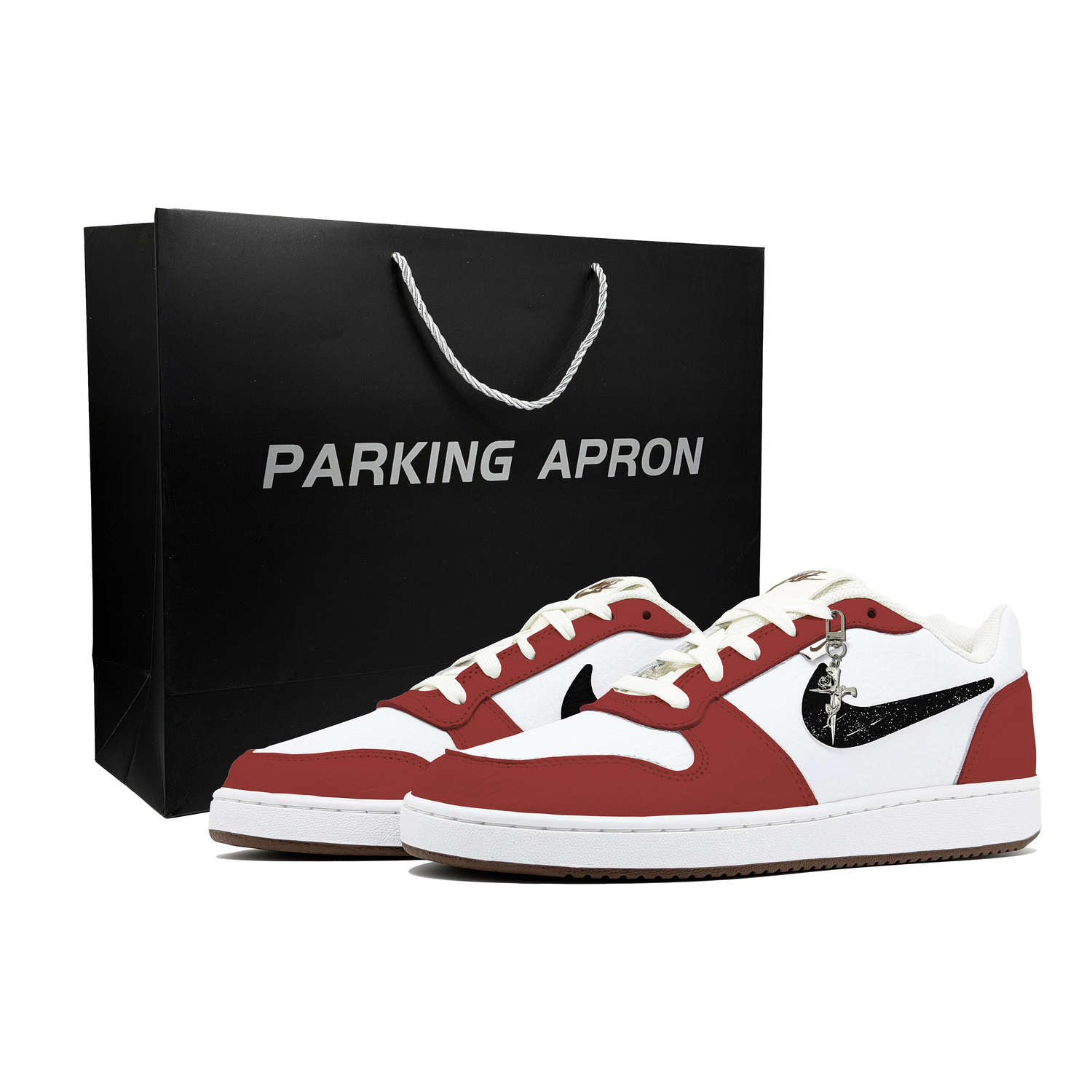 

Nike Мужские низкие скейтбордные кроссовки EBERNON Total Crimson Starry Sky с амортизацией и износостойким покрытием