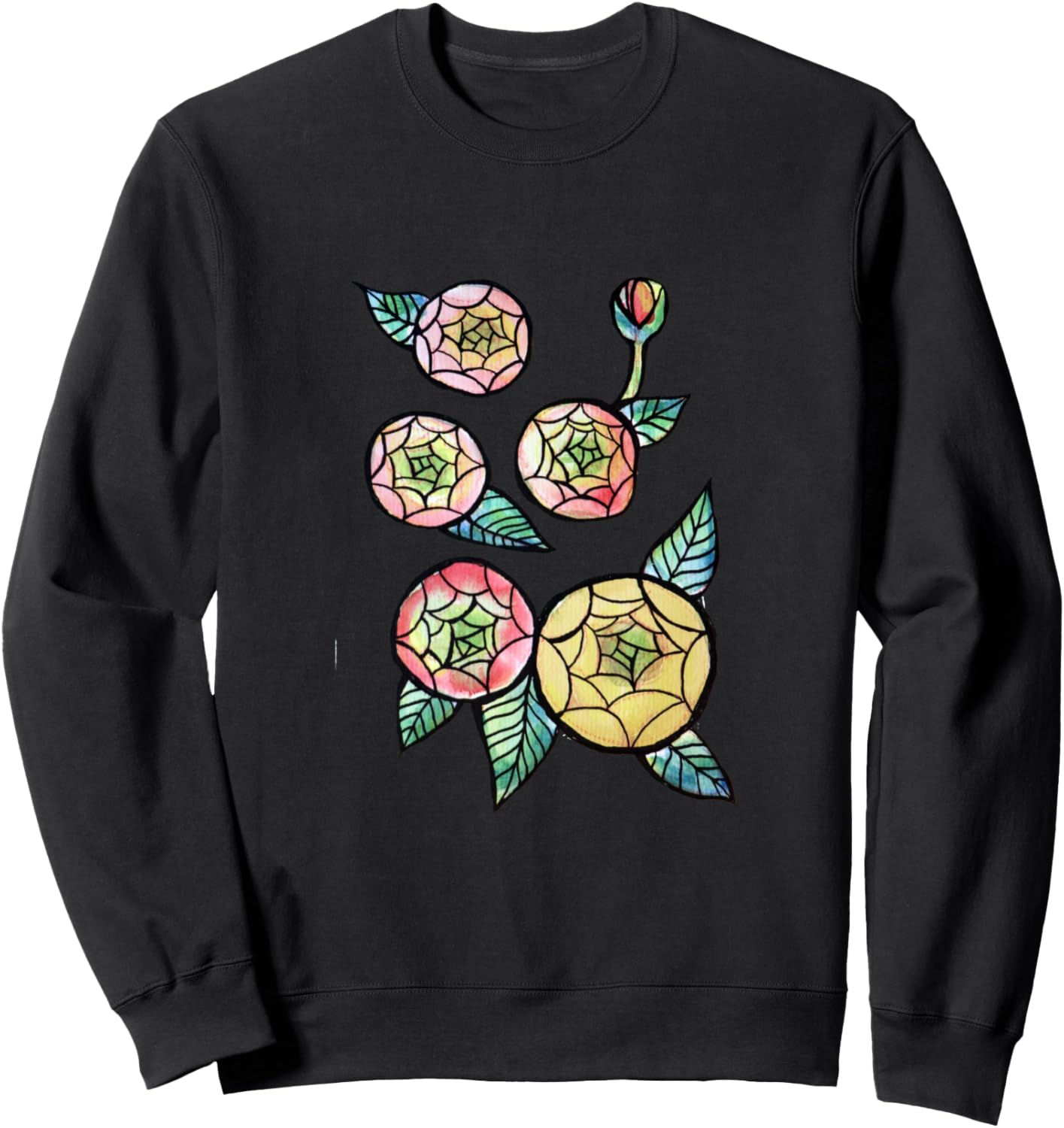 

Иллюстрация цветочного сада с лютиками, толстовка с изображением цветка лютика Lacy Chenault, черный