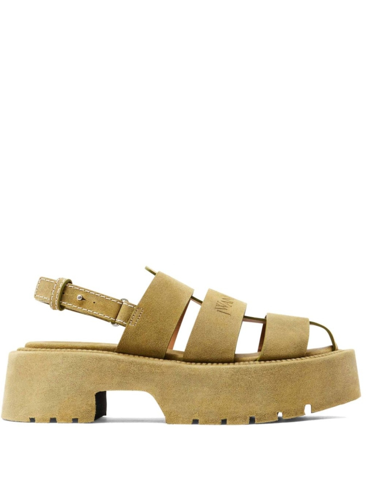 JW Anderson босоножки на платформе, зеленый
