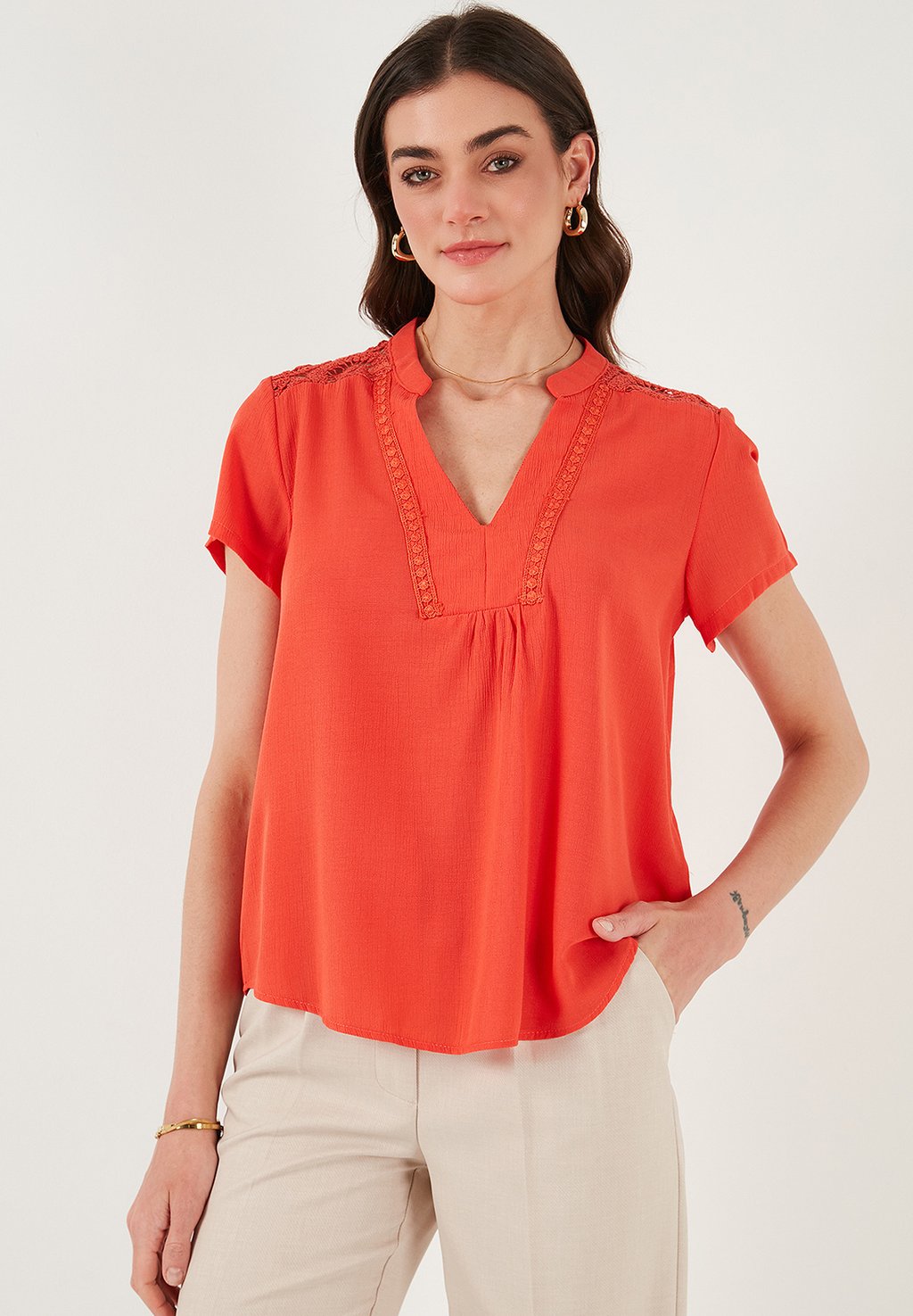 

Блуза REGULAR FIT LELA, коралловый