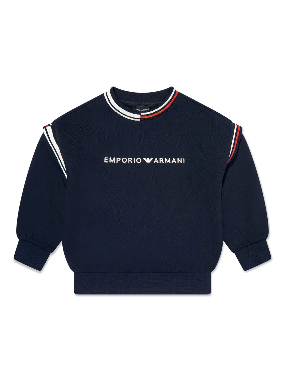 

Джемпер с вышитым логотипом Emporio Armani Kids, синий