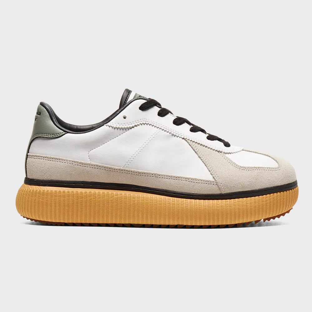 Мужские низкие кроссовки Delicity бело-зелёные от Onitsuka Tiger