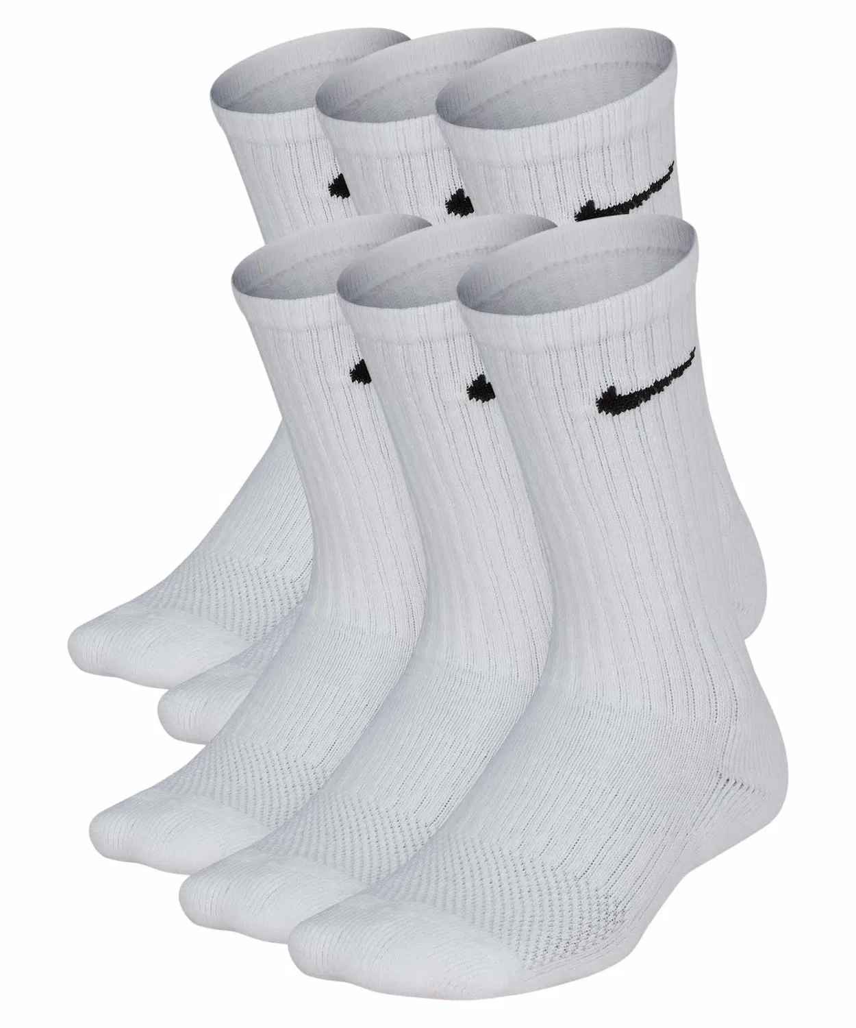 Носки Nike Everyday Kids Cushioned Crew 6 пар белые