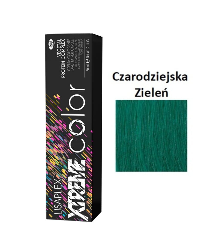 

Lisaplex Xtreme Color Fairy Green Зеленый прямой краситель 60 мл