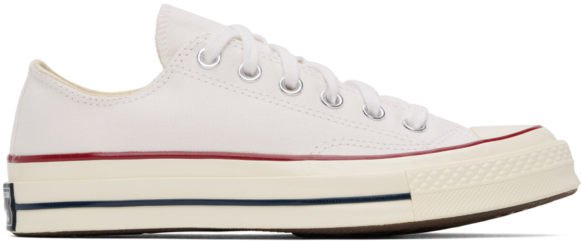 

Белые низкие кеды Chuck 70 Converse, White/Garnet/Egret