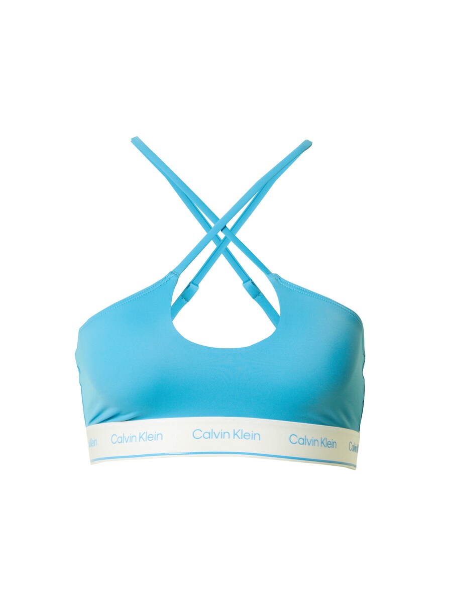 

Топ бикини без косточек Calvin Klein Swimwear, цвет Neon blue