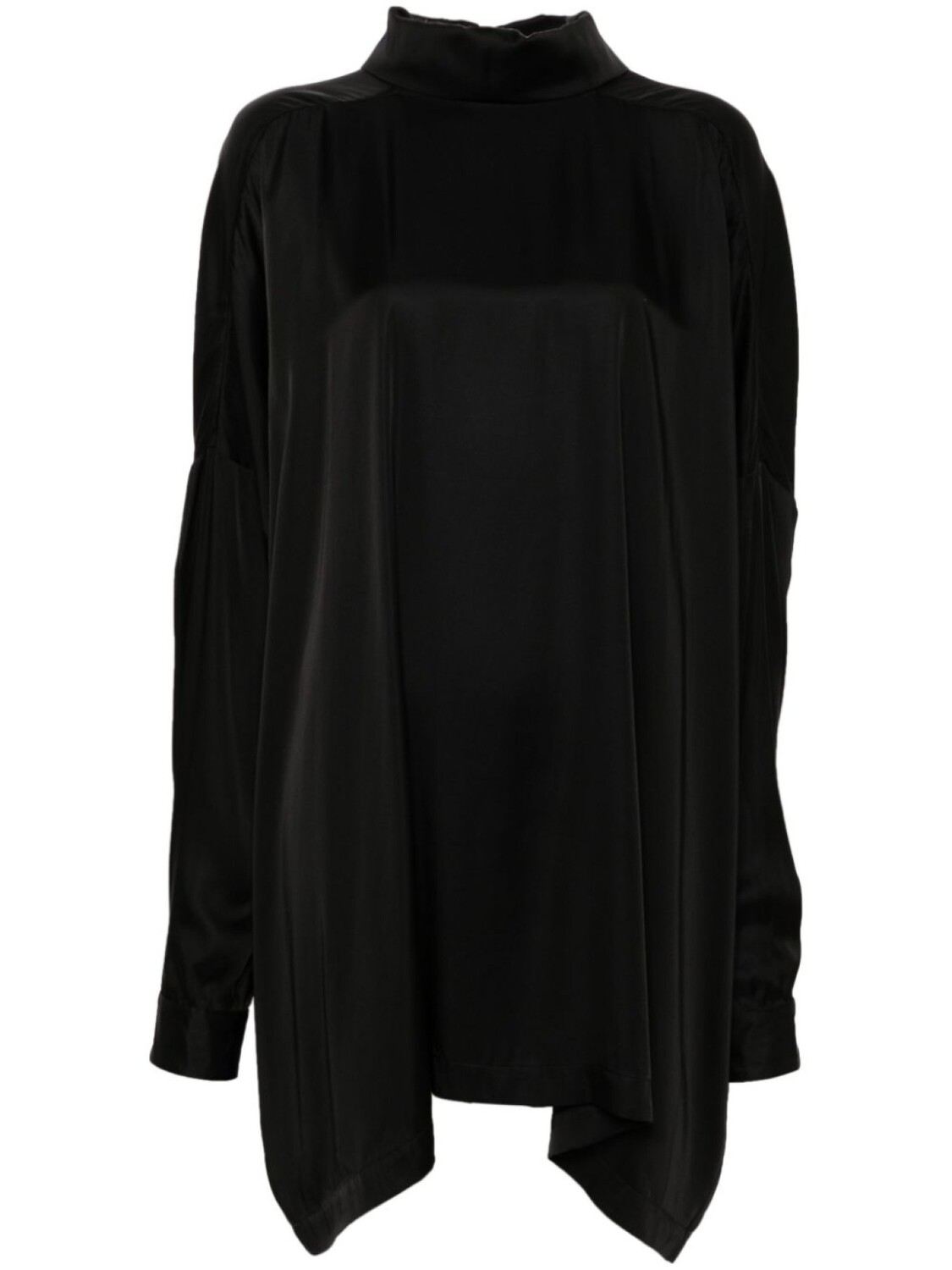 

Rick Owens атласная блузка Tabard, черный