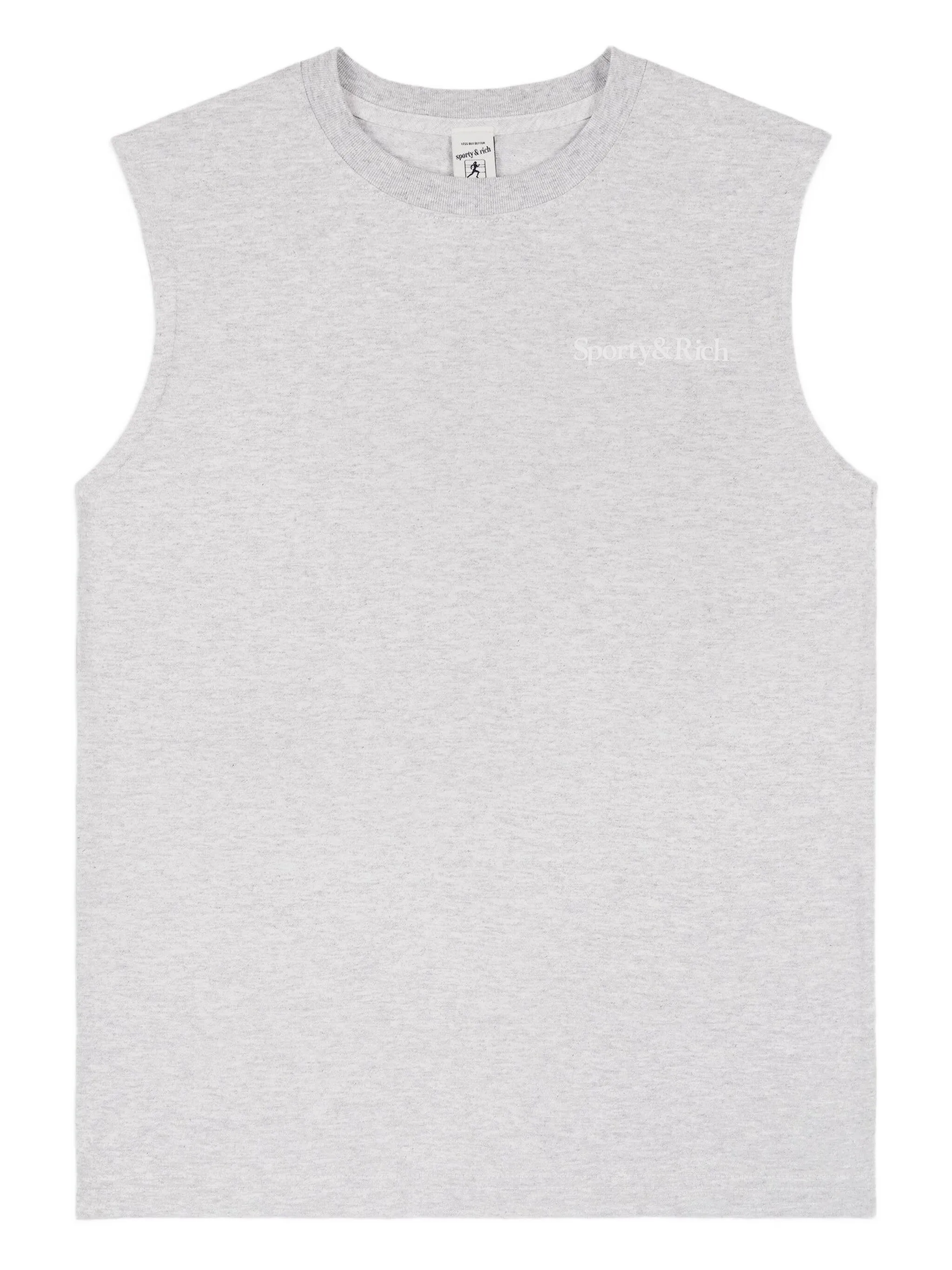 

Топ с логотипом Sporty & Rich, серый