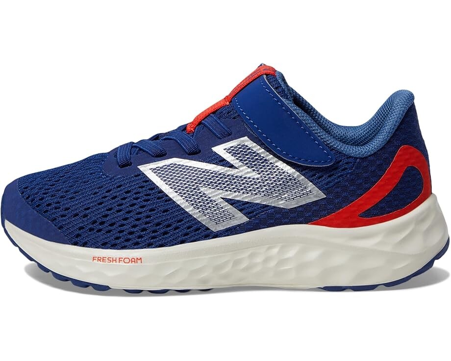 Кроссовки New Balance Kids Fresh Foam Arishi v4 Bungee Lace with Top Strap, цвет Inkwell/Neo Flame — фото 4