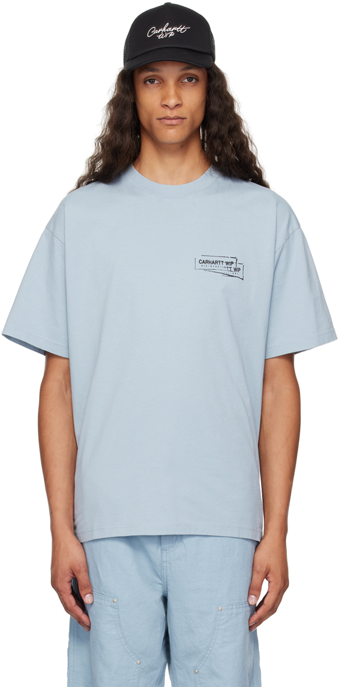 

Футболка с синей печатью Carhartt Work In Progress