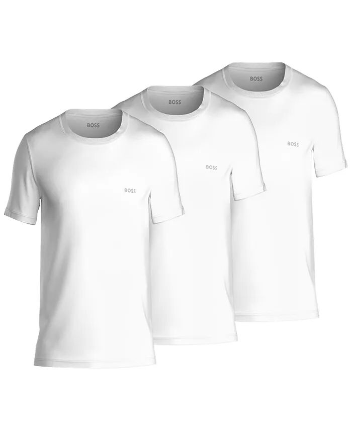

Мужские классические однотонные футболки, 3 шт Hugo Boss, белый