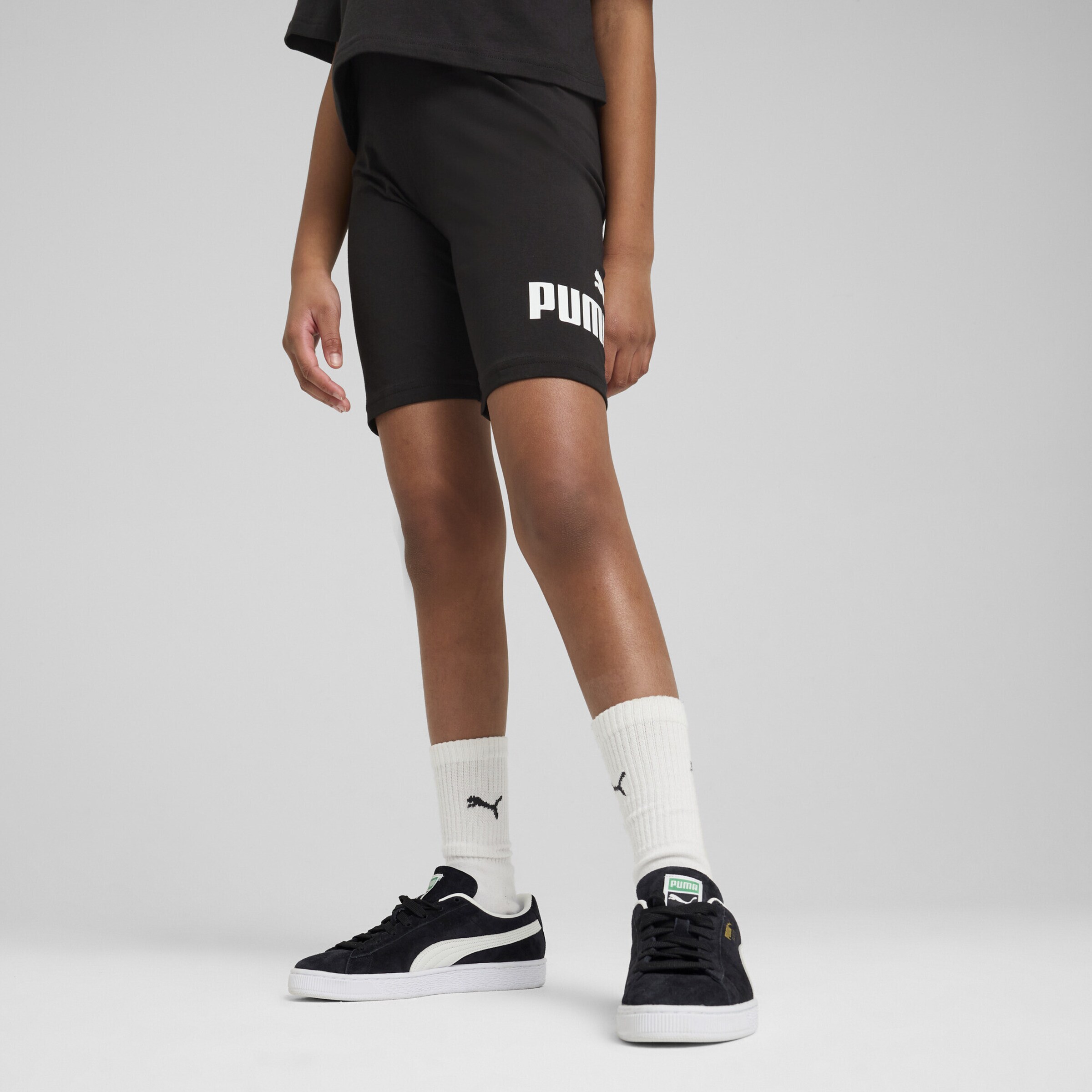 PUMA Скинни-легинсы 'Ess No. 1' в черном цвете — фото 3
