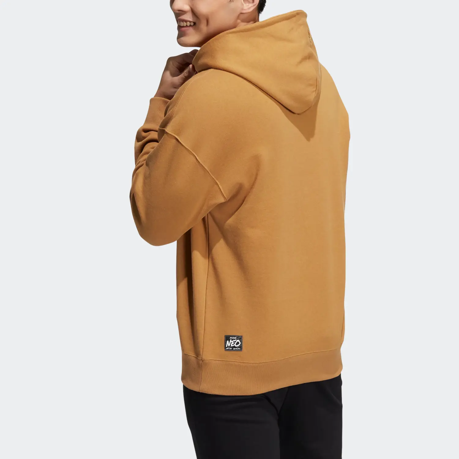 Толстовка мужская коричневая Adidas Neo, коричневый — фото 4