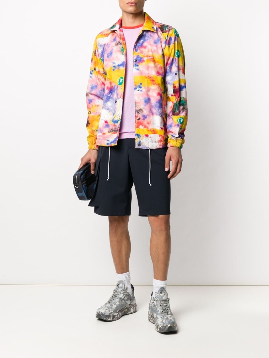 Comme Des Garçons Shirt куртка с графичным принтом, розовый — фото 2