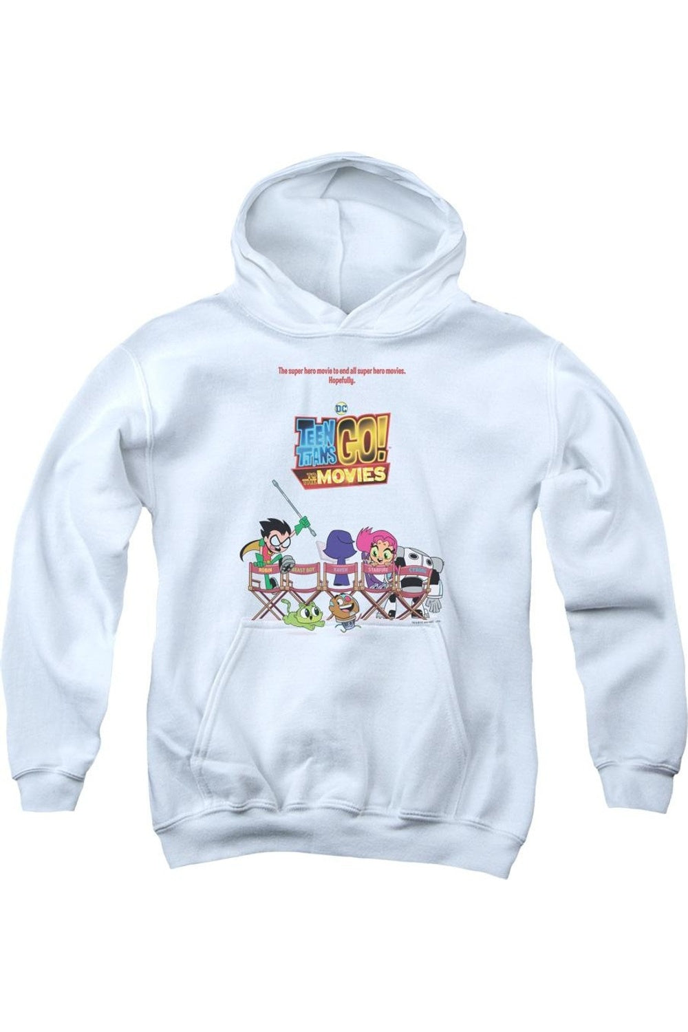 

Толстовка с капюшоном Teen Titans Go To The Movies Poster Youth Gildan, белый