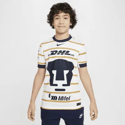 

Джерси Nike Pumas UNAM 2024/25 Stadium Home, цвет White/Obsidian/Obsidian
