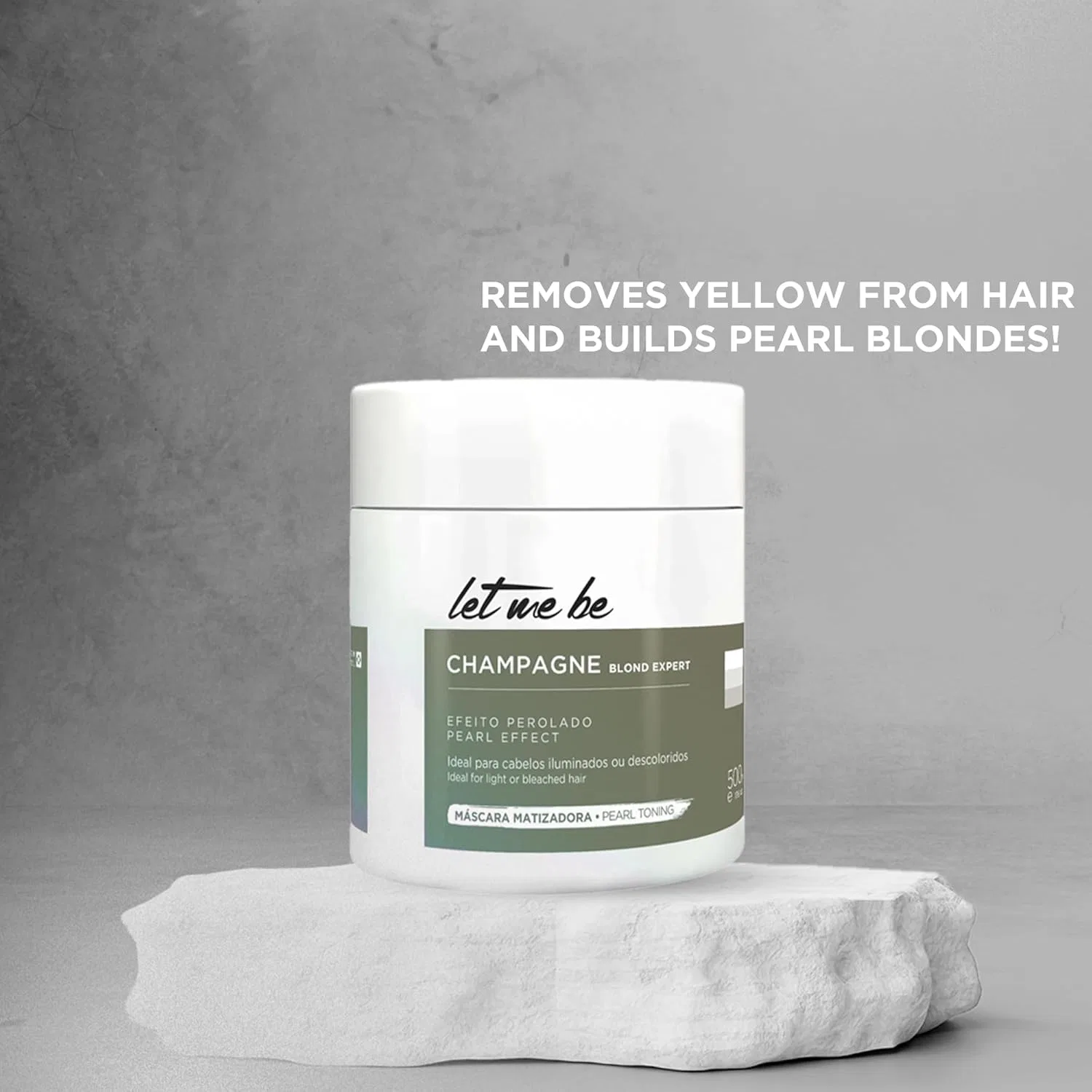 Тонирующая маска Let Me Be Blond Up «Champagne» с жемчужным эффектом 500 г Let Me Be, Champagne - Pearl Effect — фото 4