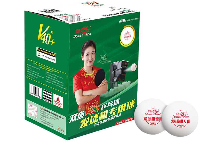 

Настольный теннис DOUBLE FISH, double fish v40+one star table tennis, golf ball dispenser exclusive balls, белый 100 pack