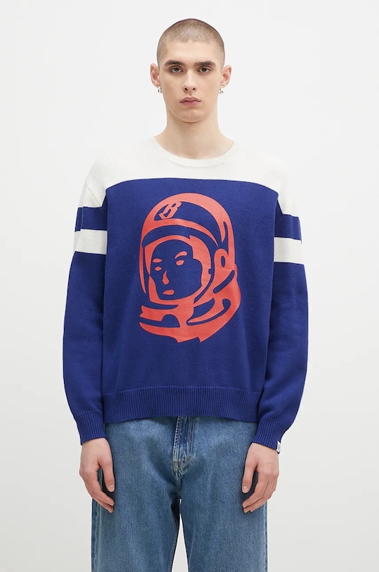 

Свитер с добавлением кашемира Astro Knitted Crewneck Billionaire Boys Club, темно-синий