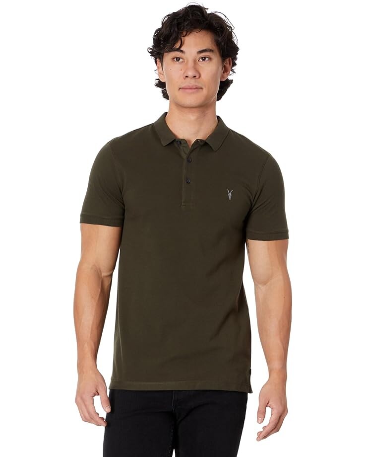 

Поло AllSaints Reform Short Sleeve, цвет Rye Grass Green