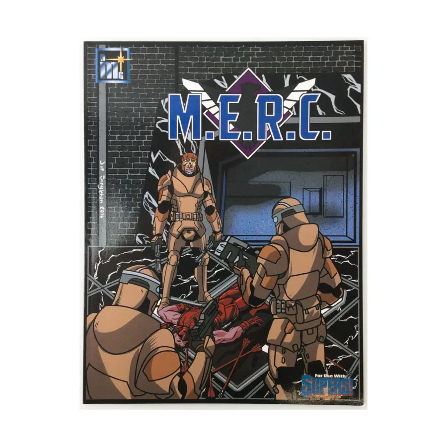 

M.E.R.C., Supers! Revised Edition (New Millennium Games), мягкая обложка