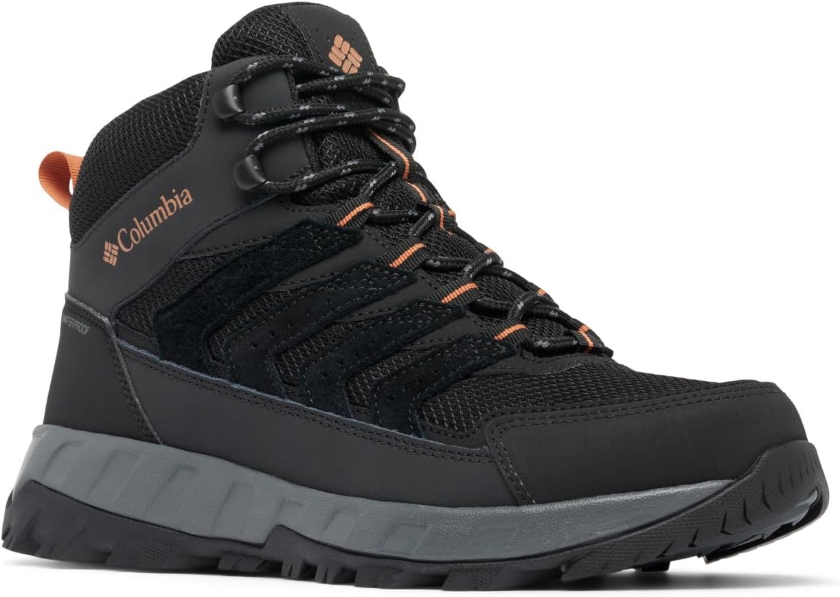 

Мужские водонепроницаемые походные ботинки Columbia Strata Trail Mid, Black/Owl