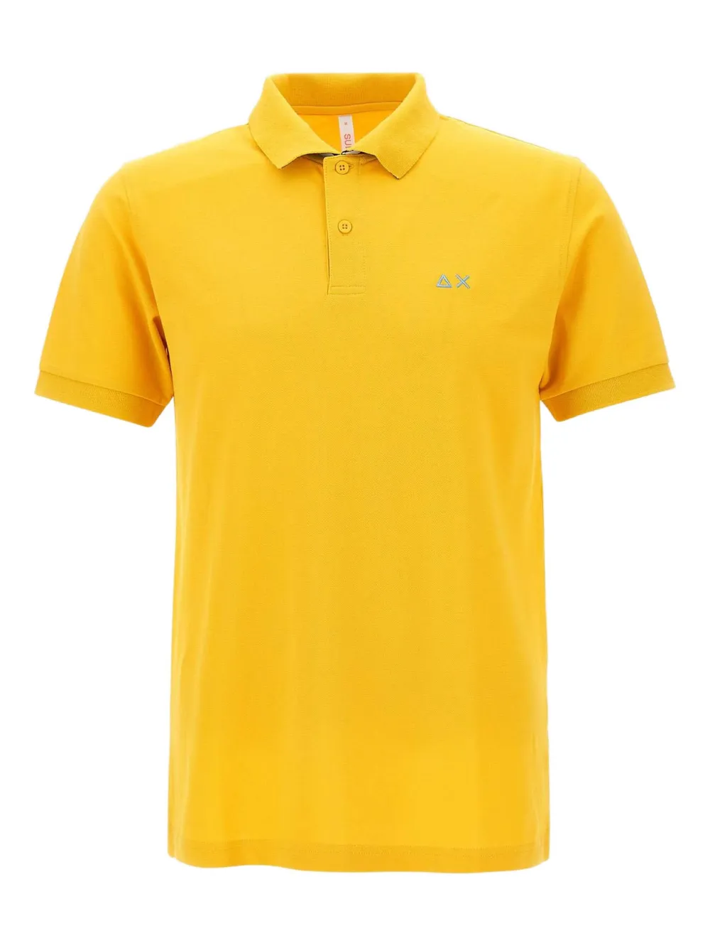 

Хлопковая рубашка-поло Sun68, желтый