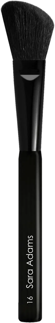 Кисть для скульптурирования и румян Sara Adams Cosmetiques, 1 шт, черный/белый