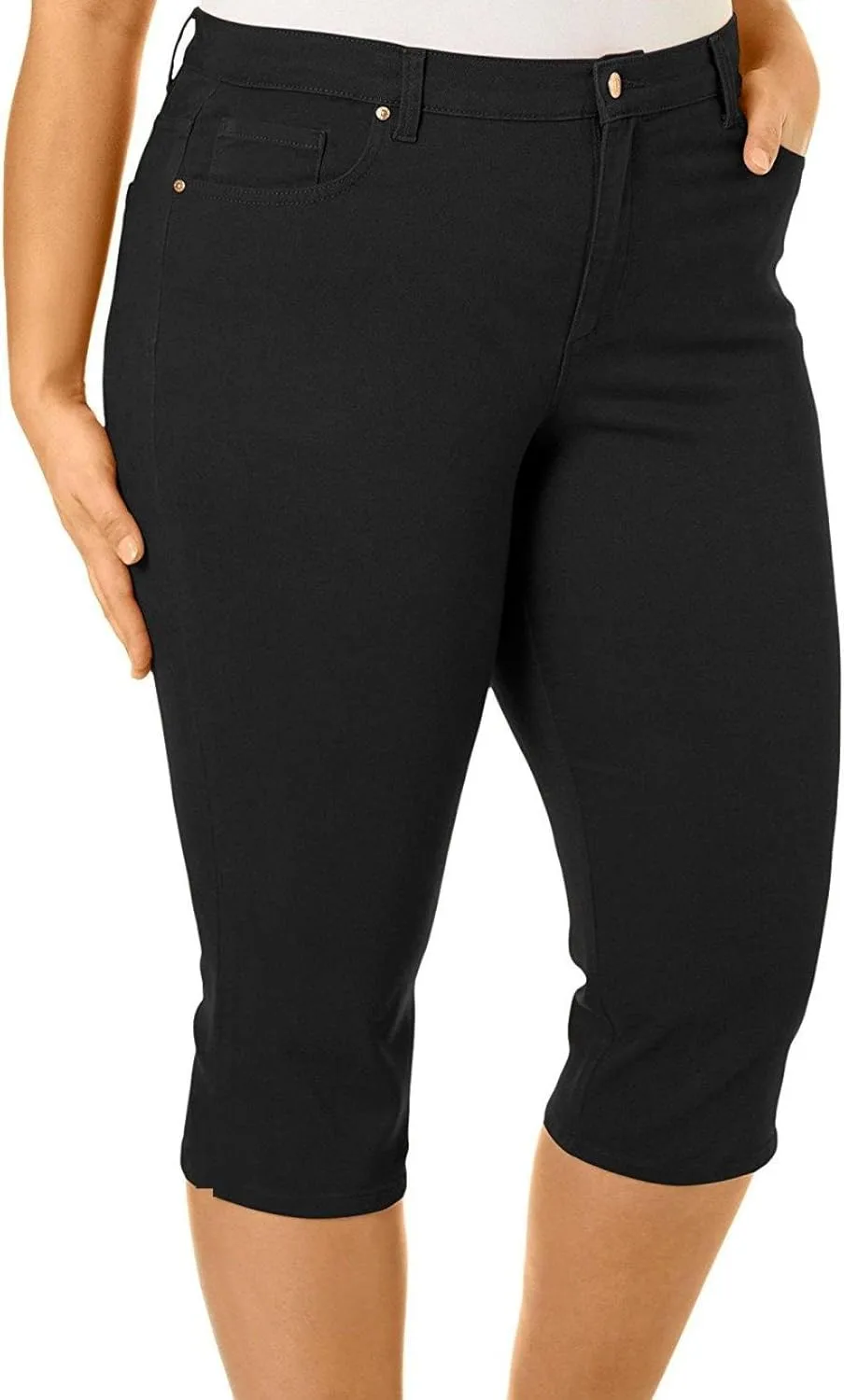 

Jack David Ling женские джинсы капри plus size stretch twill denim Jeans for Love