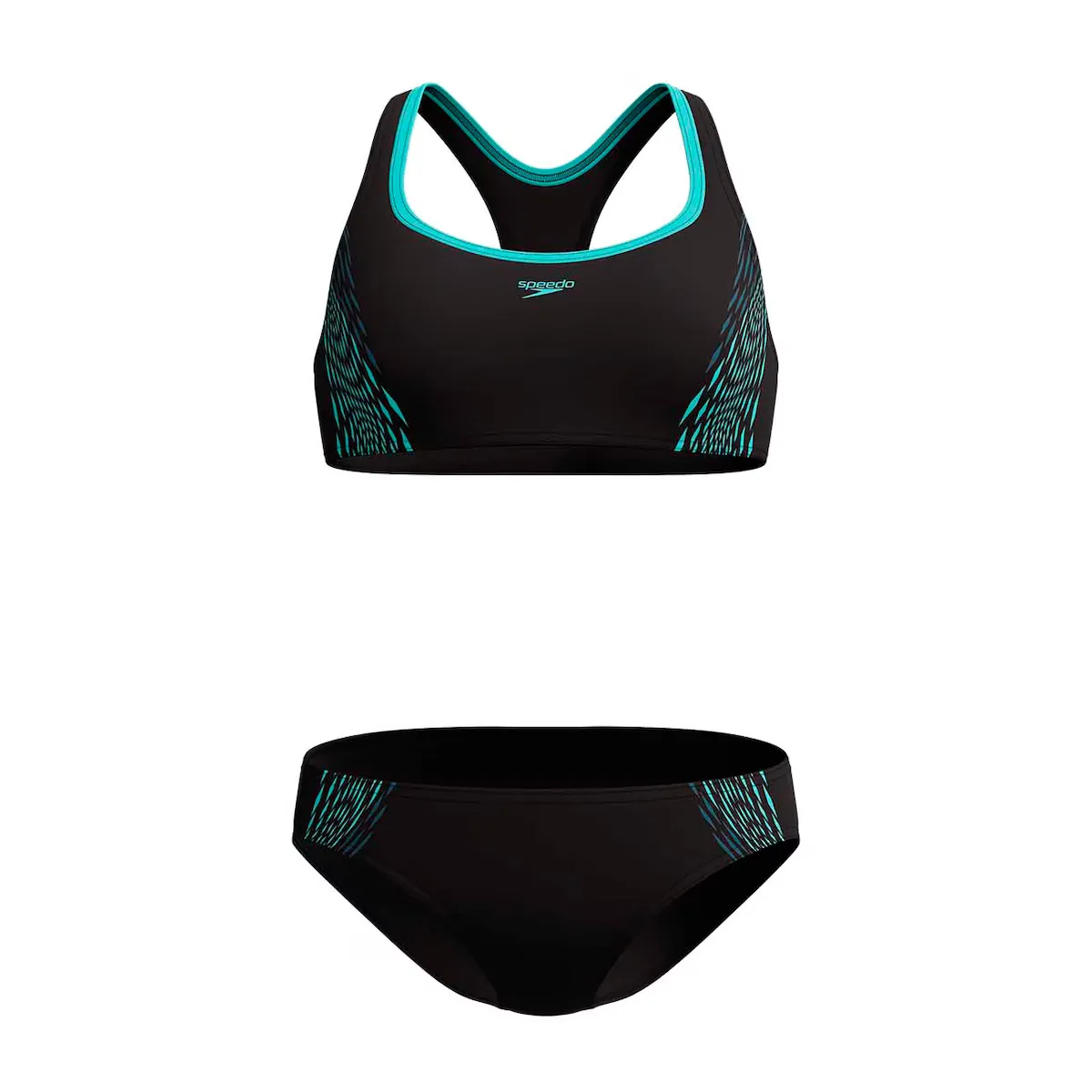 

Женский купальник Speedo Placement 2Pc, бирюзовый