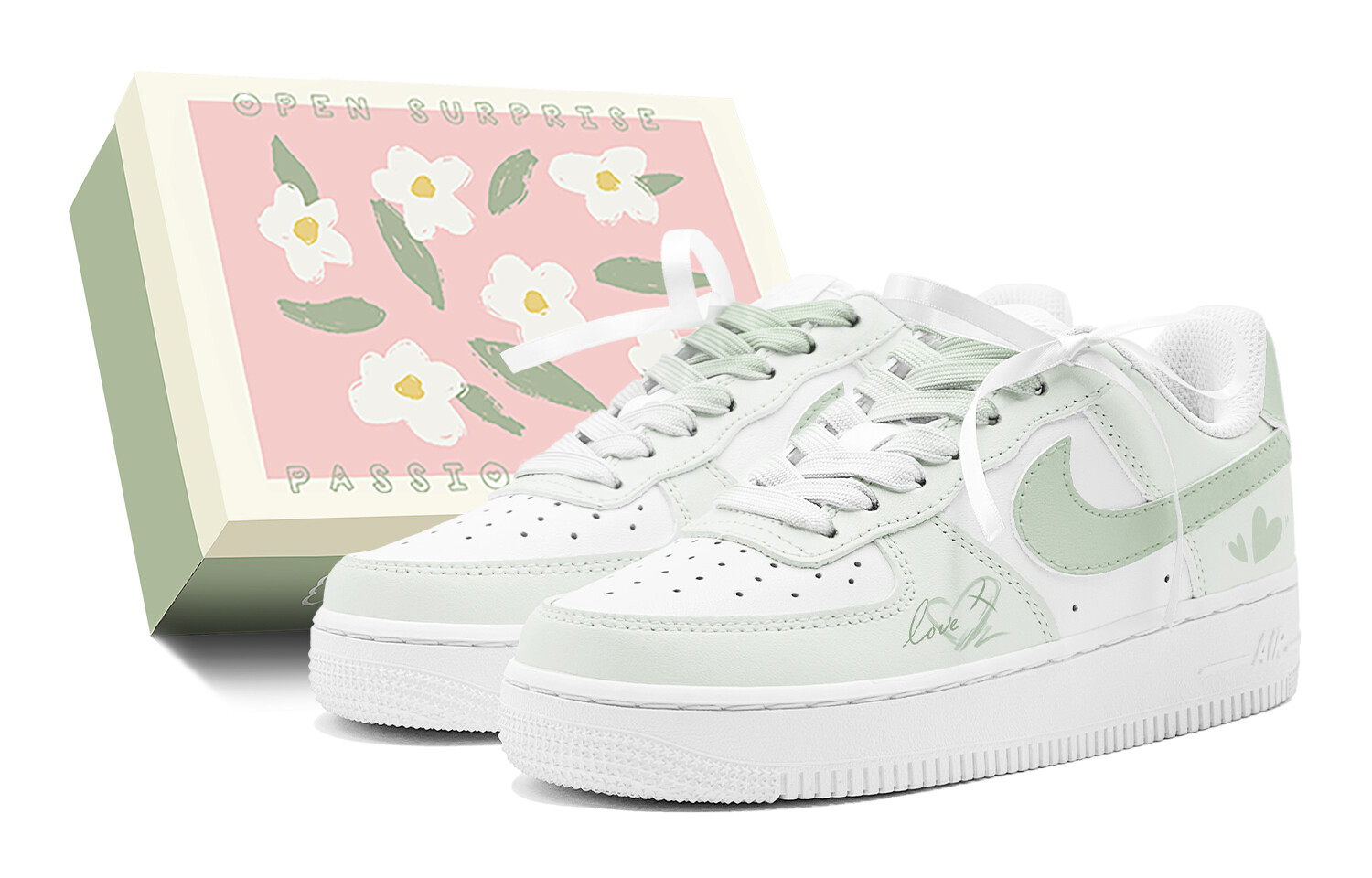 

Обувь для скейтбординга Air Force 1 для детей, начальная школа Nike, зеленый