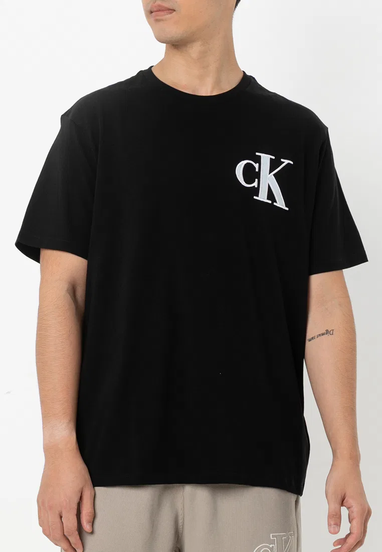 Футболка с нашивкой, Calvin Klein Jeans, черный