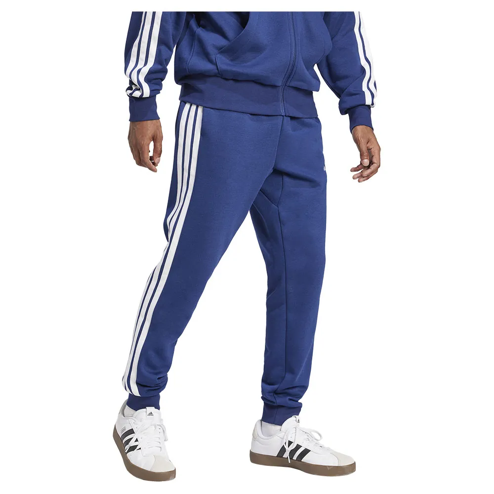 Джоггеры adidas Essentials 3 Stripes Fleece, синий — фото 4