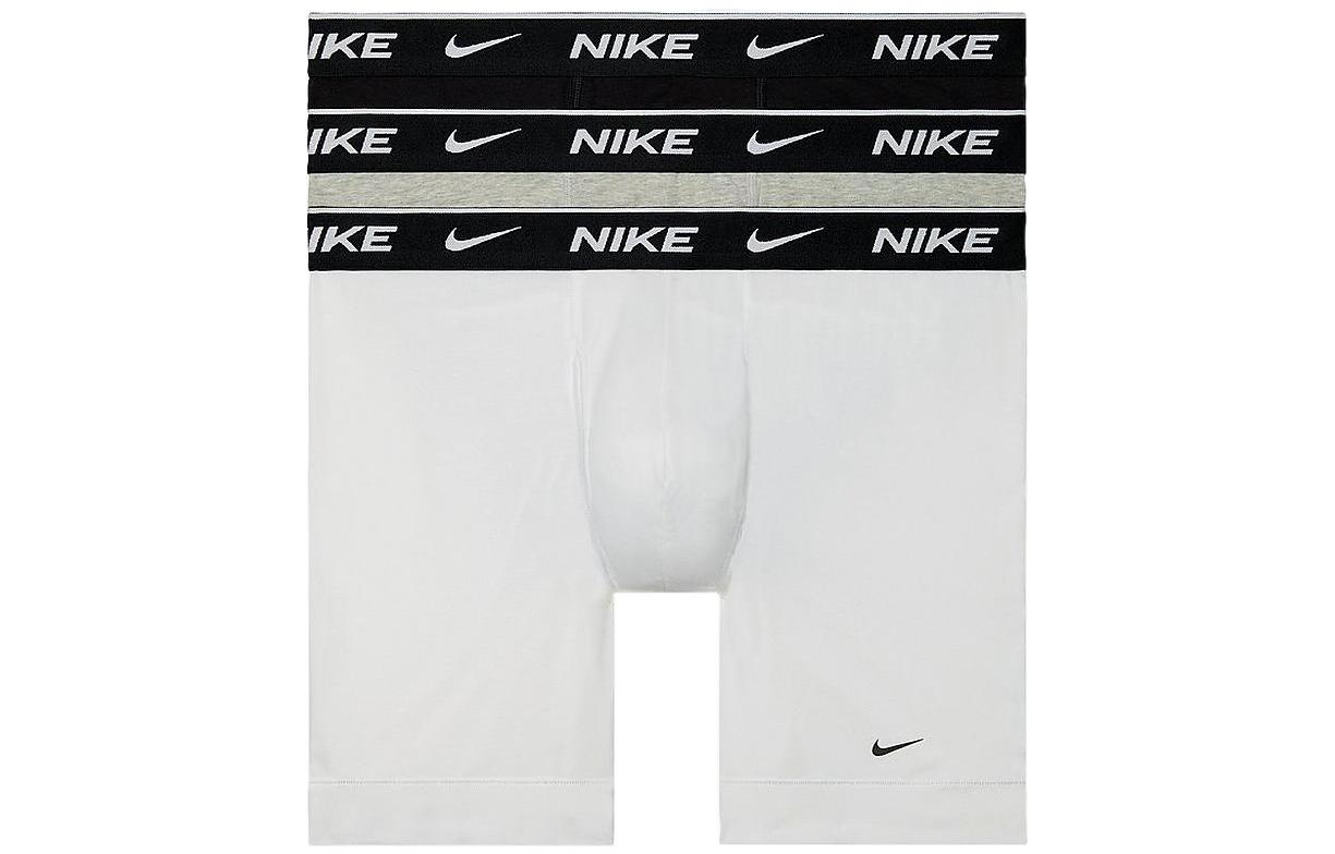 Трусы-боксеры Dri FIT Essential Cotton Stretch для мужчин, 3 шт Nike, 1 Set 3 Pack (белый/серый/черный) — фото 3
