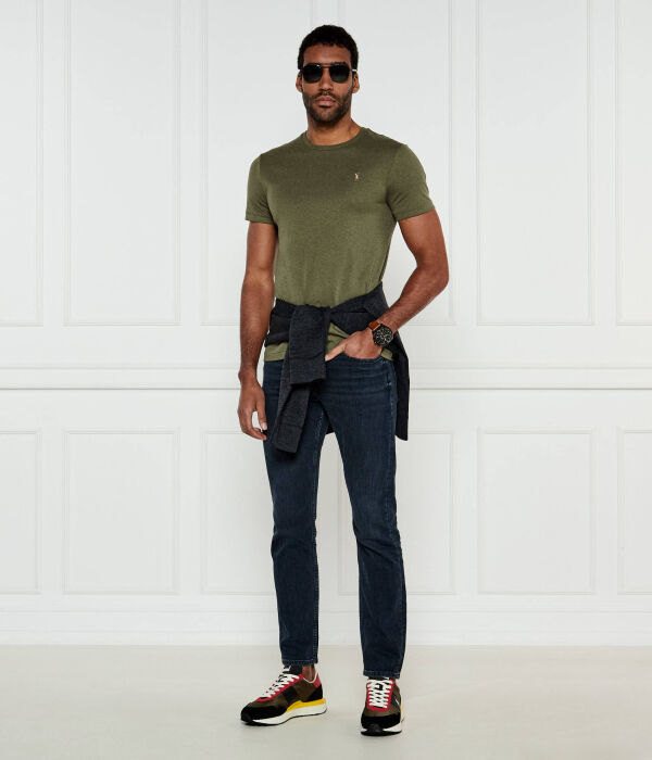 Футболка мужская Polo Ralph Lauren Slim Fit, зеленый — фото 2