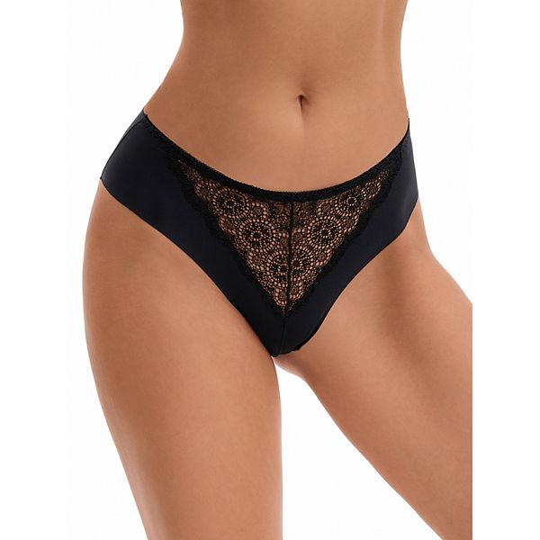 

Женские трусики-слипы с кружевом Inspire Chic, Black