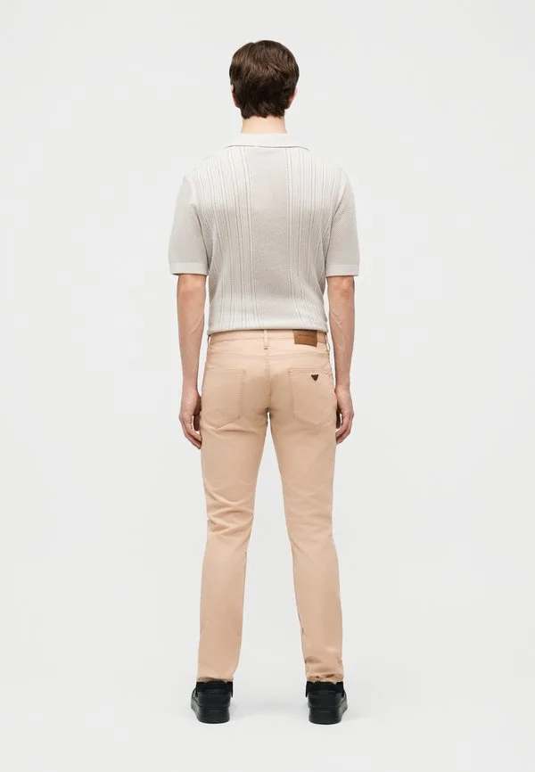 Брюки с карманами, узкие джинсы Emporio Armani, Beige — фото 3